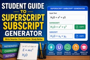 How to Use a Superscript Subscript Generator Guide